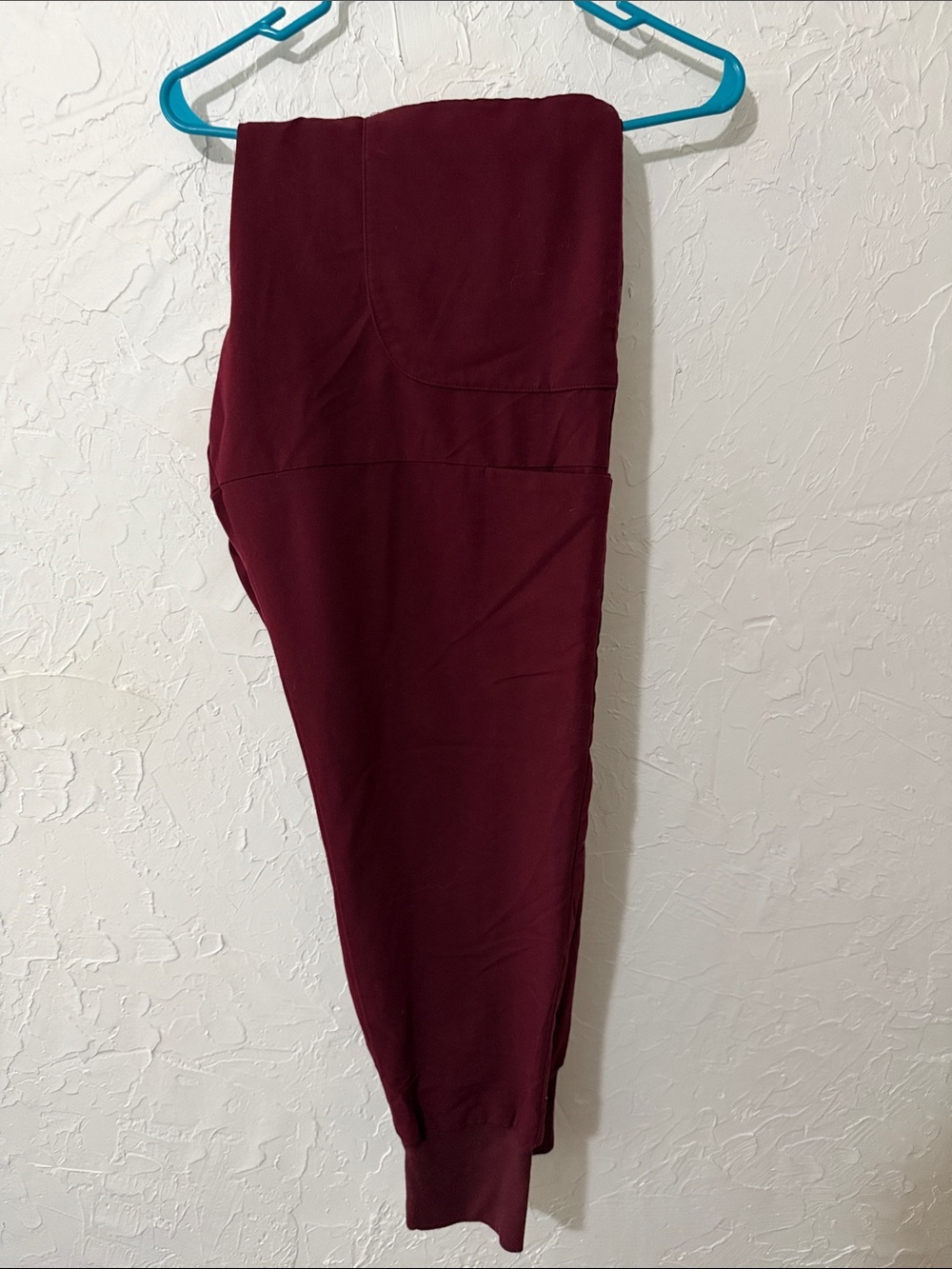 Figs Maroon Track Jogger Pants